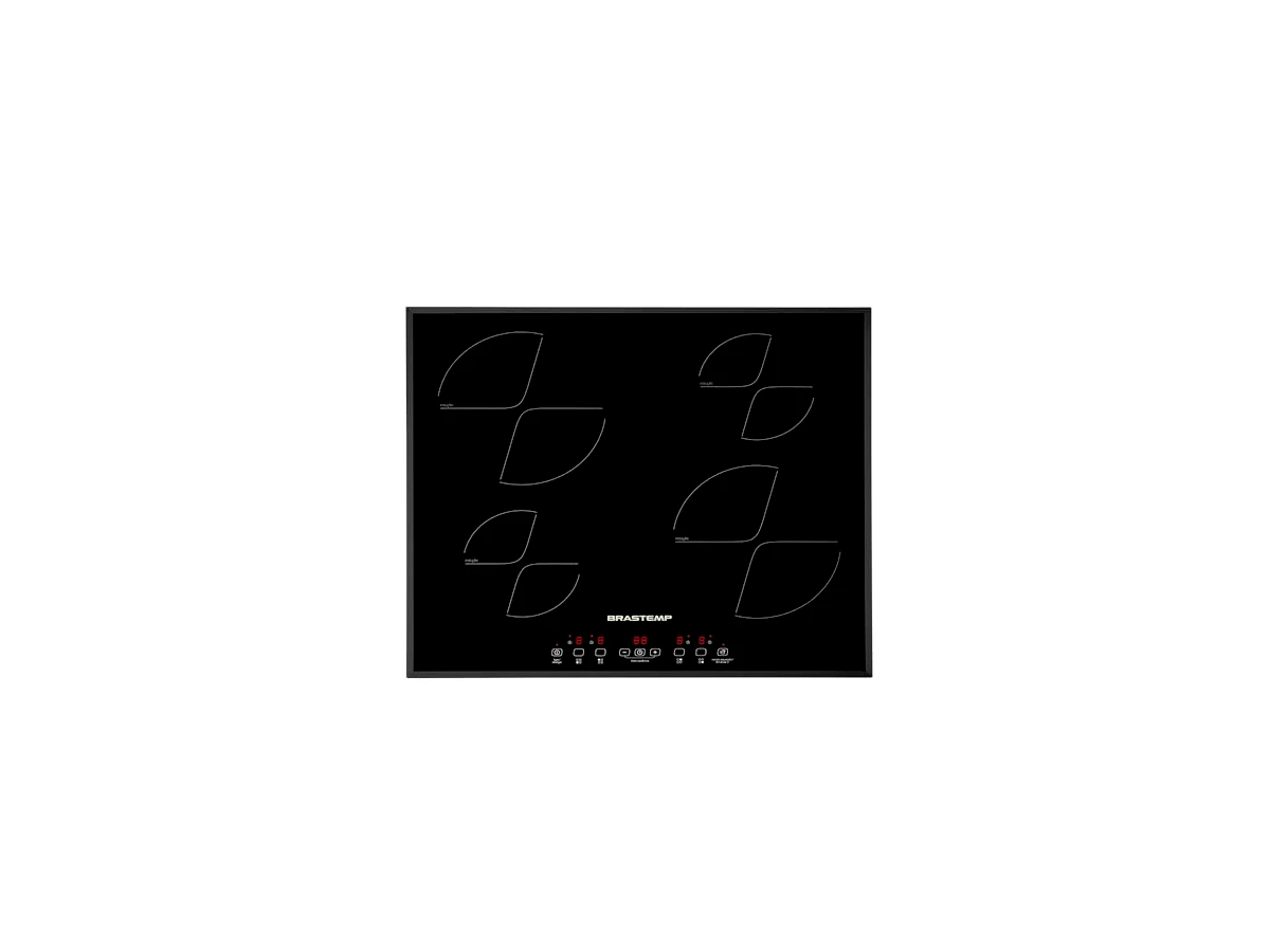 Cooktop de Indução Brastemp 4 Bocas com Timer Touch BDJ77AE