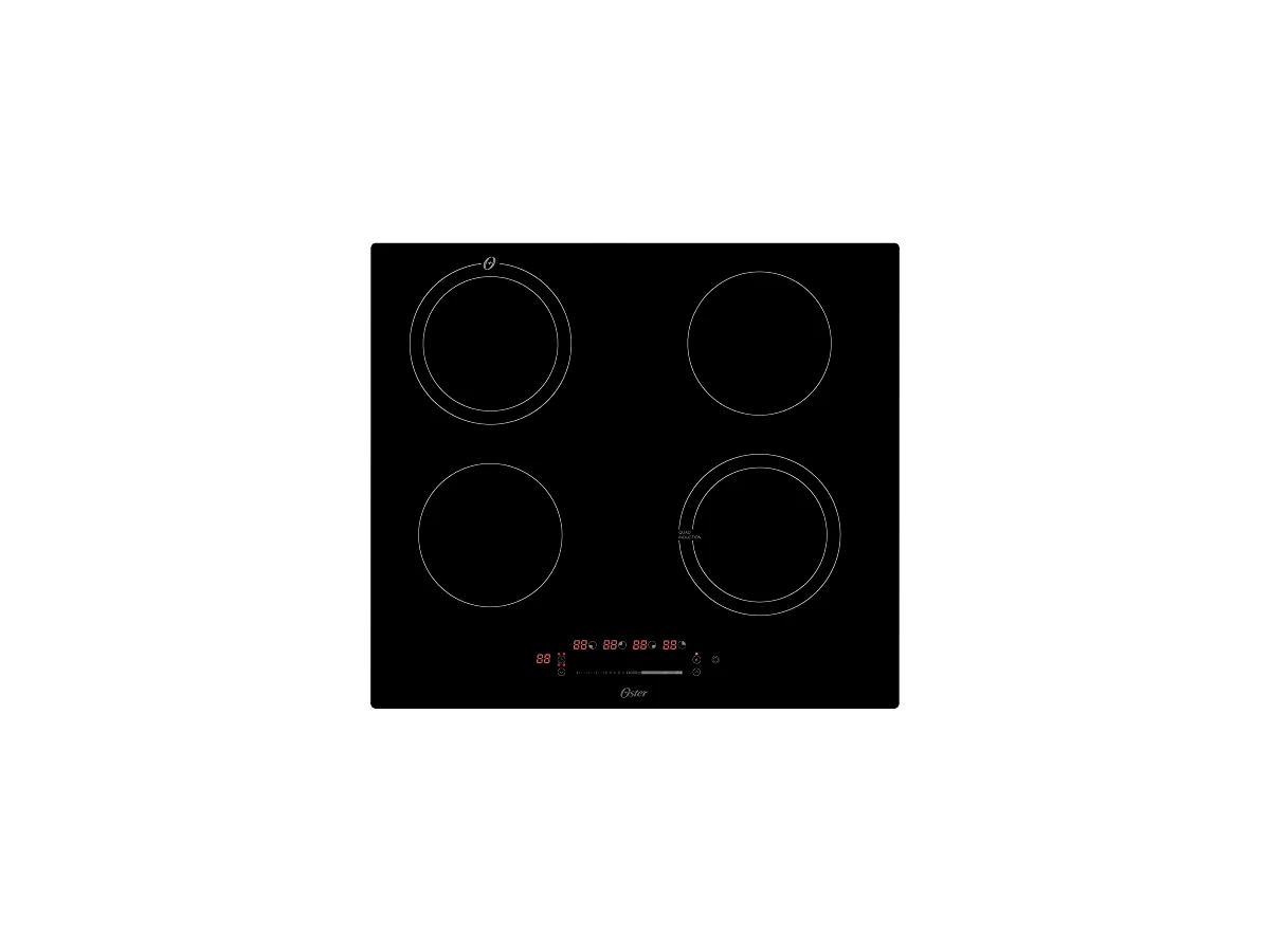 Cooktop de Indução Oster 4 Bocas com Painel Touch e Função Booster OTOP402
