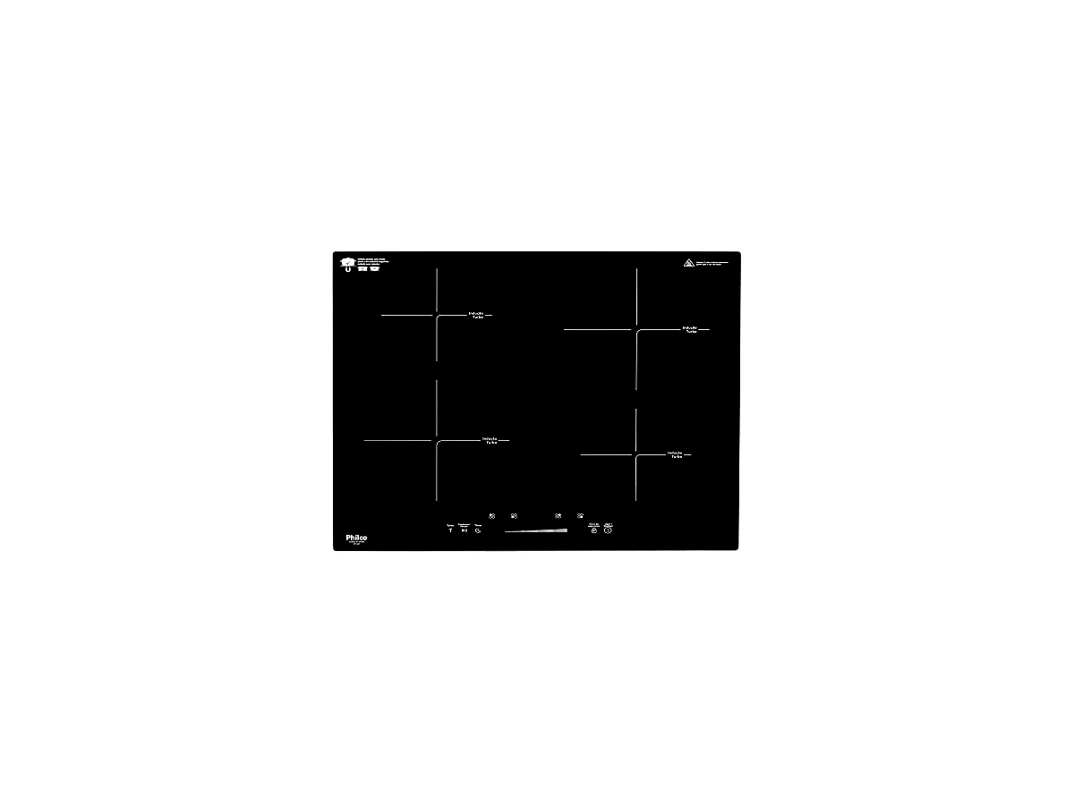 Cooktop de Indução Philco 4 Bocas Preto PCT40P