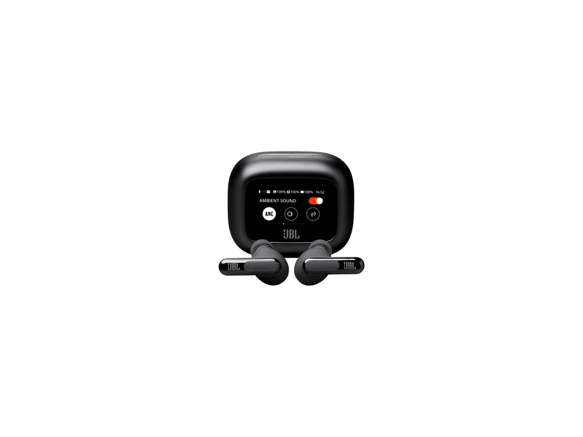 JBL, Fone de Ouvido Bluetooth, Live Beam 3, In-ear, Tela de 1.45", Cancelamento de Ruído - Preto