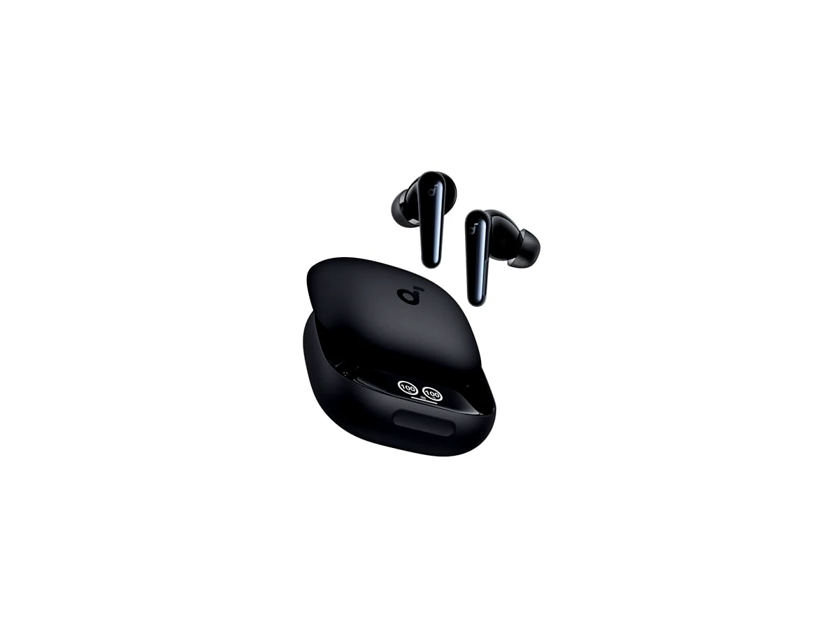 Soundcore Liberty 4 Pro da Anker Fone De Ouvido Bluetooth 5.3, Adaptativo ANC 7 Sensores, Carregamento Rápido 2X, Som Hi-Fi Studio, 6 Mics+ IA para Chamadas em Qualquer Ambiente, Preto