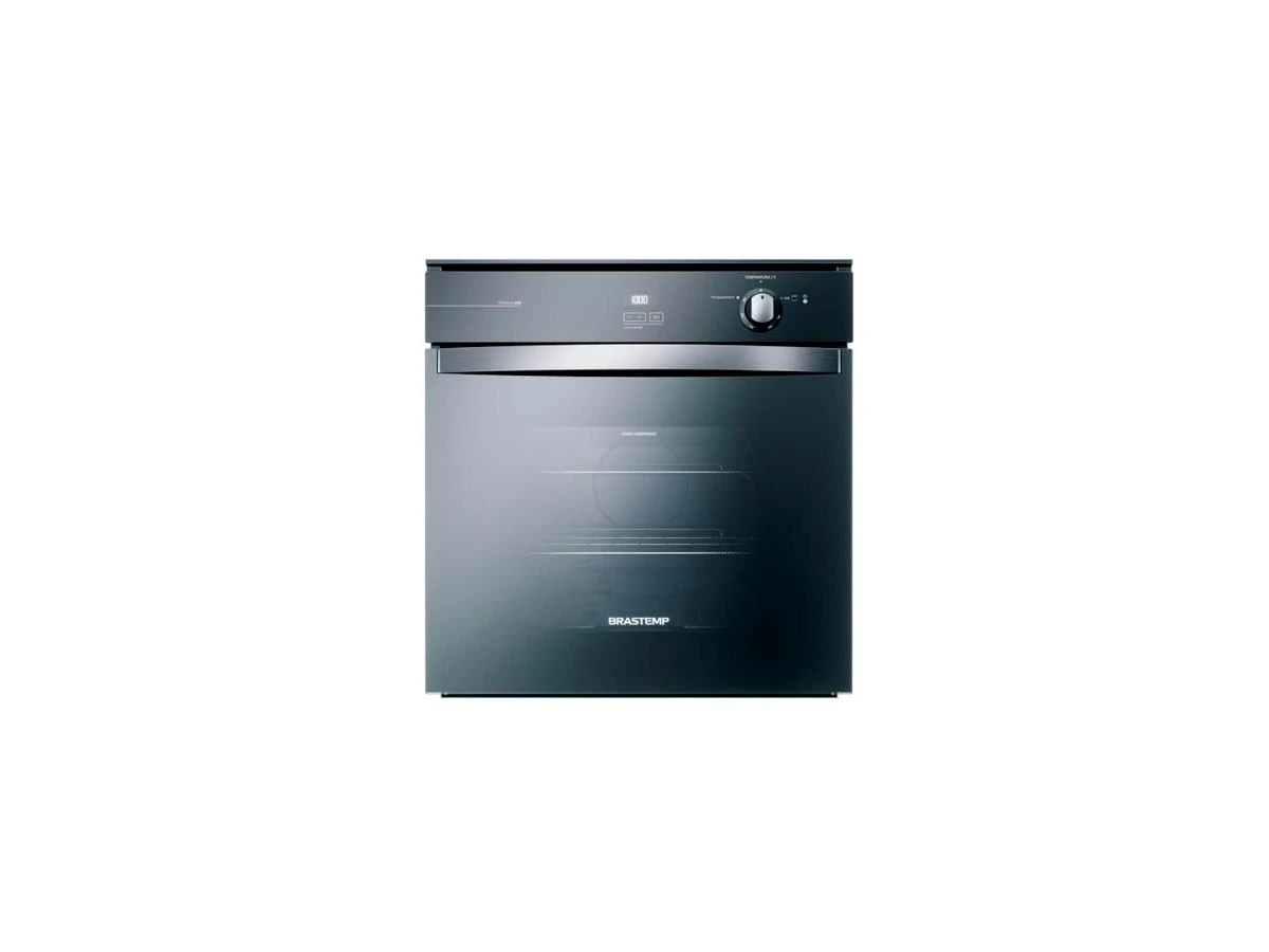 Forno de Embutir a Gás Brastemp 78 Litros Cor Inox com Touch Timer BOA84AR