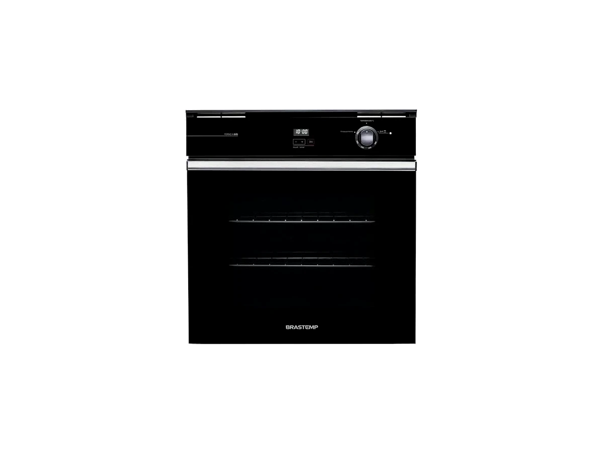 Forno de Embutir a Gás Brastemp 78 Litros Preto com Grill e Timer Touch - BOA84AE 220V
