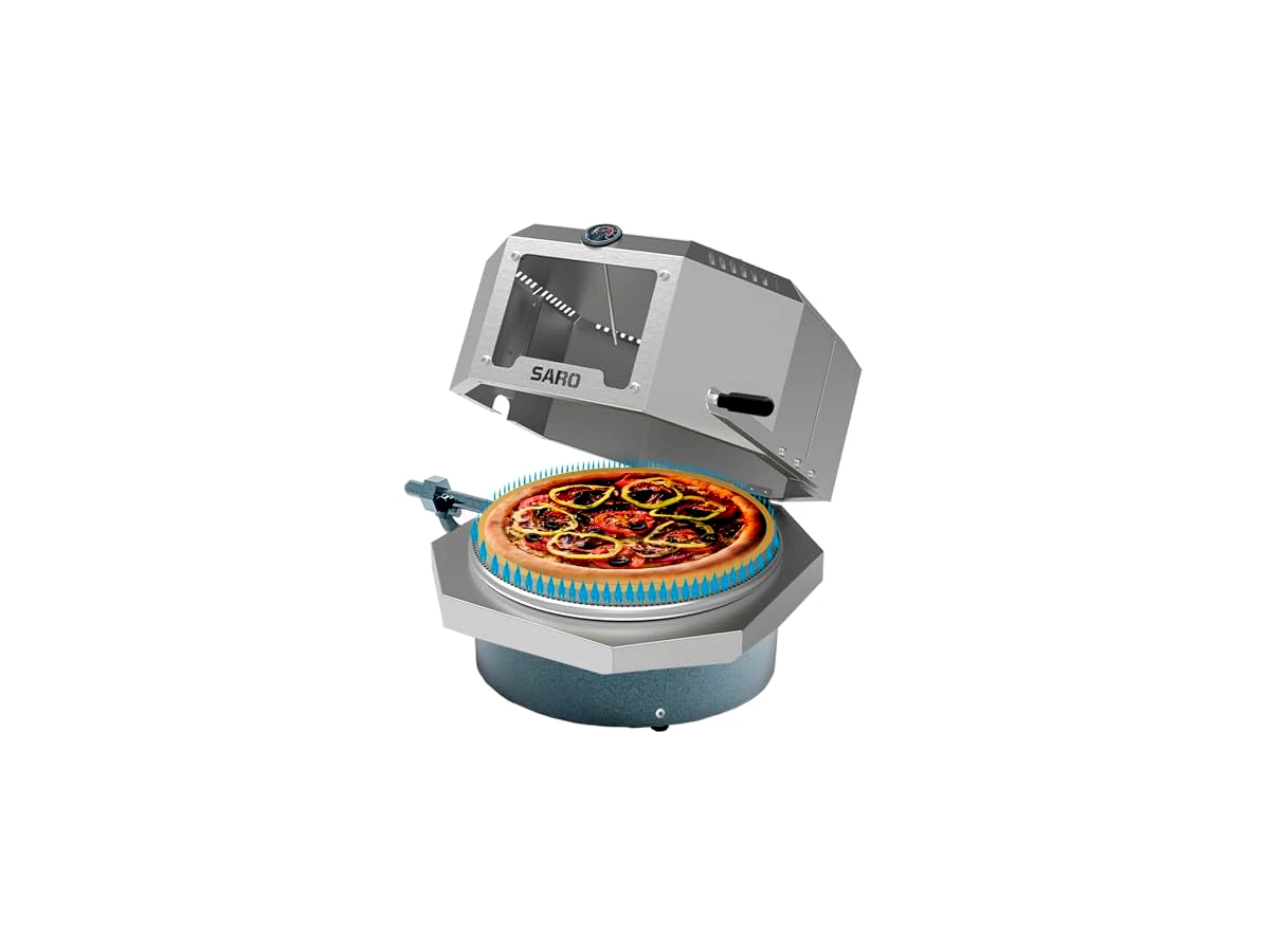 Forno de Pizza Industrial A Gás SARO Paulistano 40cm (Modelo FC40)