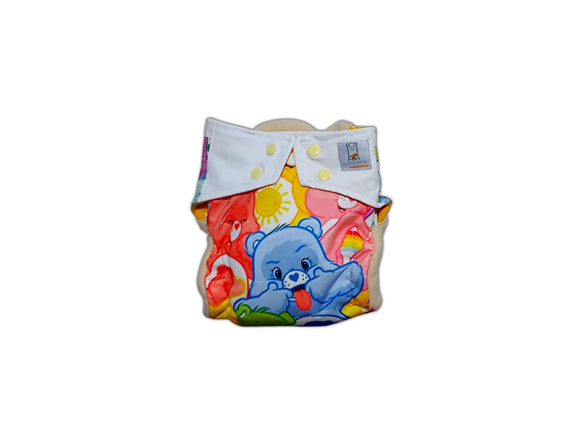 Fralda Ecológica AURORINHA SUSTENTÁVEL Pocket Ursinhos Tamanho Único 4kg/18kg