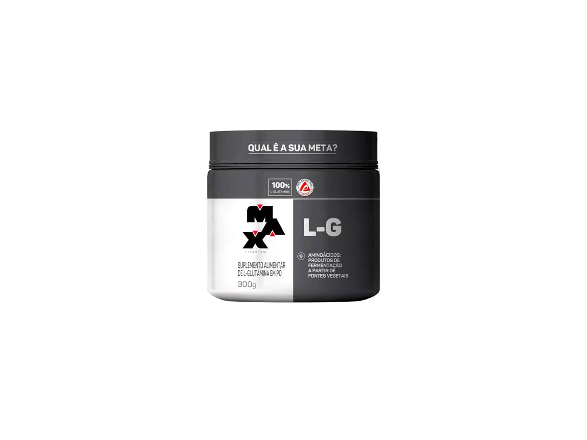 Max Titanium L-Glutamina Pura 100% L-Glutamine Pote 300g