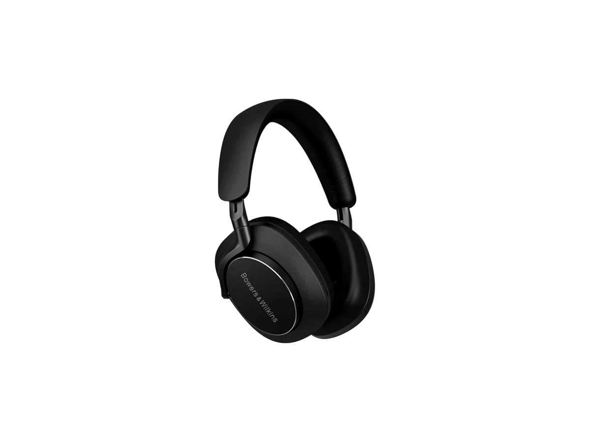 Bowers & Wilkins Fones de ouvido sem fio over-ear Px8, cancelamento de ruído ativo avançado, materiais luxuosos, vida útil da bateria de 30 horas, carregamento rápido de 15 minutos, preto