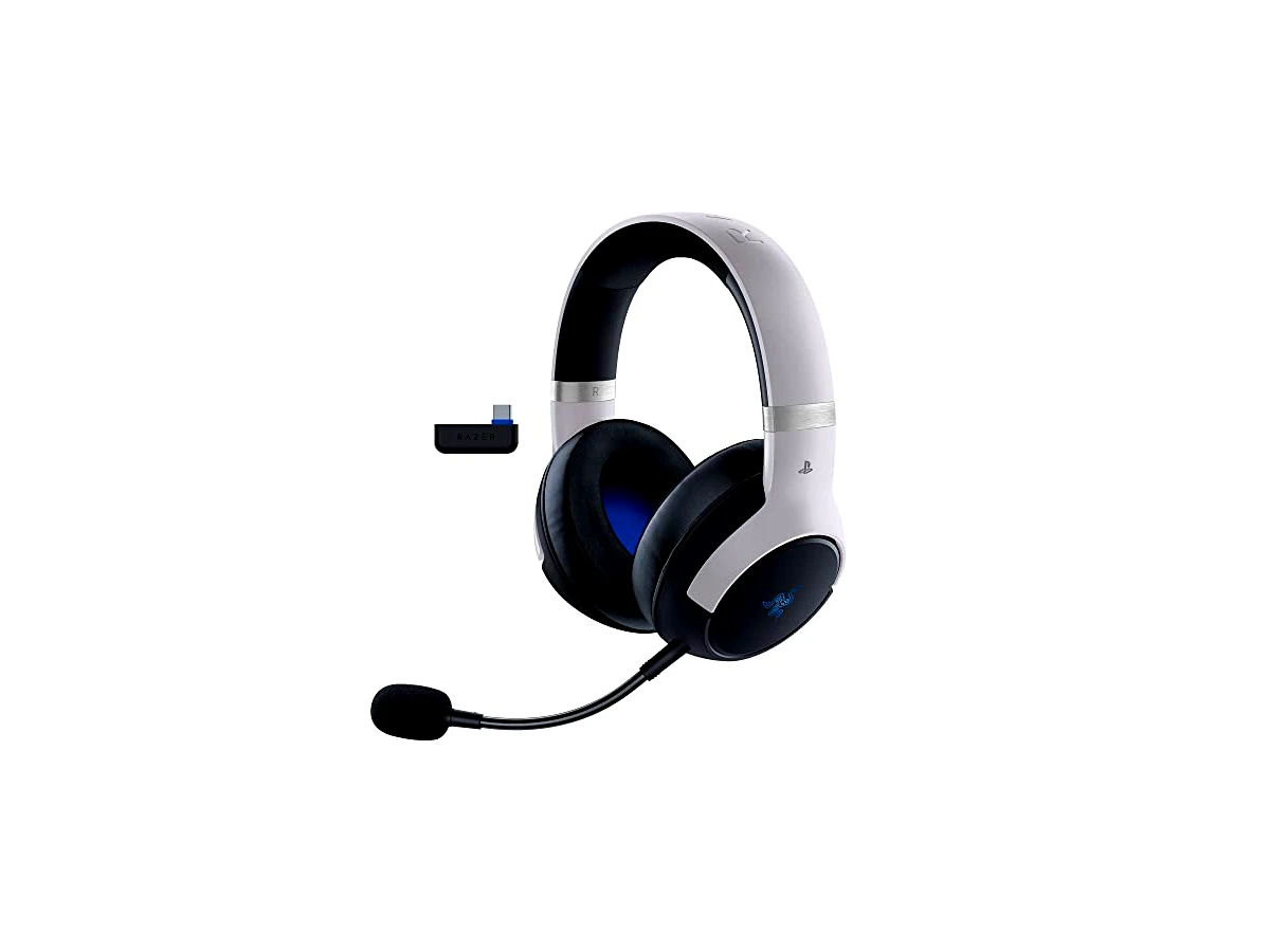 Razer Headset Gamer Sem Fio Kaira Pro Hyperspeed Com Tecnologia Tátil Para Playstation 5/Ps5, Ps4, Pc E Dispositivos Móveis: Drivers De Titânio 50 Mm, Microfone Híbrido, Bluetooth Baixa Latência, Ba