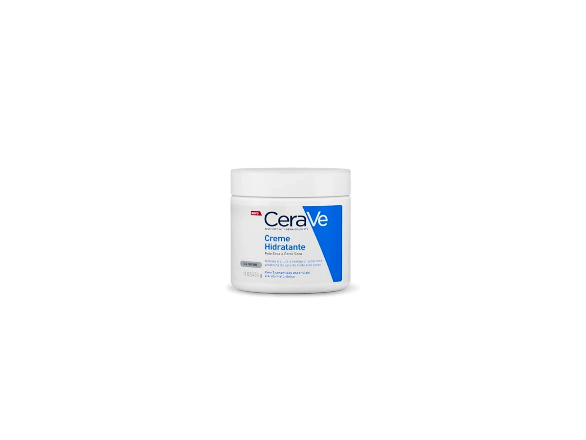 Creme Hidratante CeraVe com Ácido Hialurônico e 3 Ceramidas Essenciais para Pele Seca a Extra Seca 453g