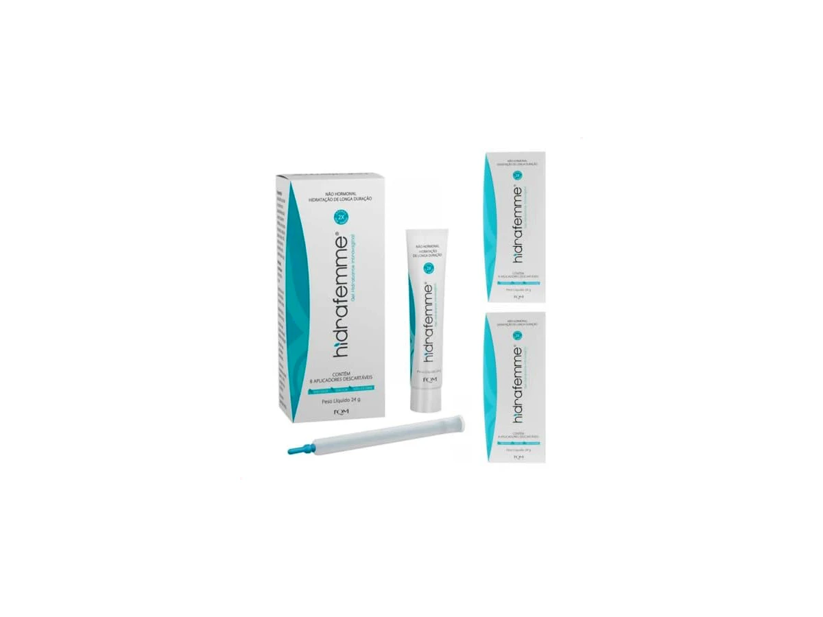 Hidrafemme Gel Hidratante Vaginal 24g (Acompanha 8 aplicadores)