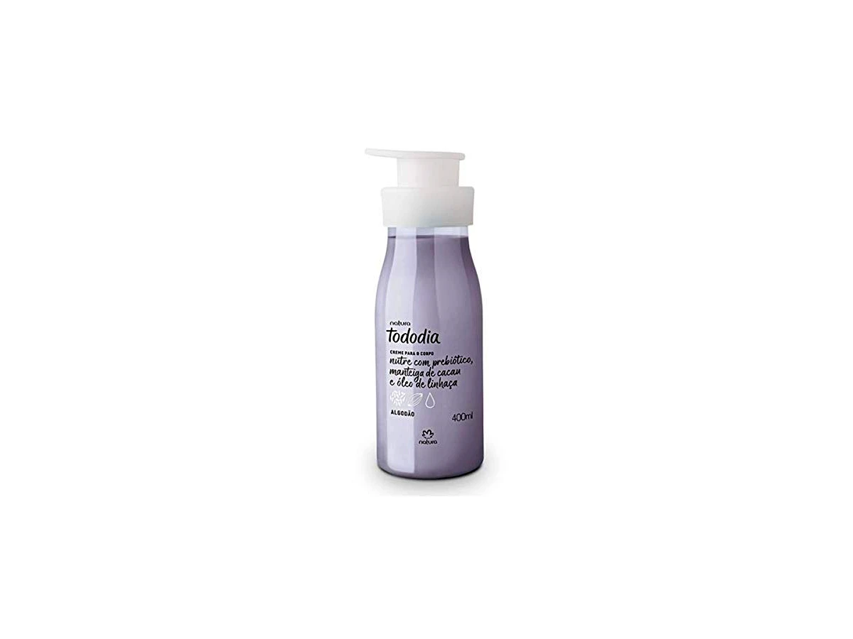 Creme Desodorante Nutritivo Para o Corpo Natura Tododia Algodão 400ml