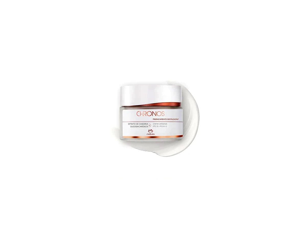 Natura Chronos Creme Antissinais Preenchimento e Revitalização 60+ Dia FPS 30 40g