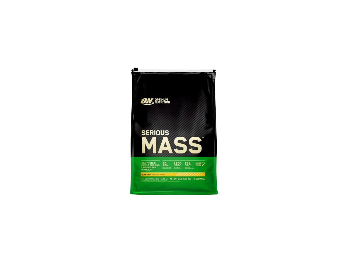 Suplemento Hipercalórico Optimum Nutrition Serious Mass Saco 5,44kg (12lbs) Sabor Chocolate