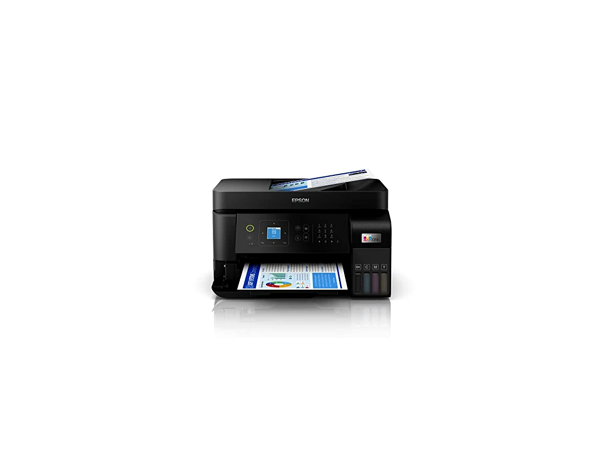 Multifuncional Epson EcoTank L5590 - Tanque de Tinta Colorida, Wi-Fi Direct, Ethernet, Fax, ADF, Bivolt, Preta
