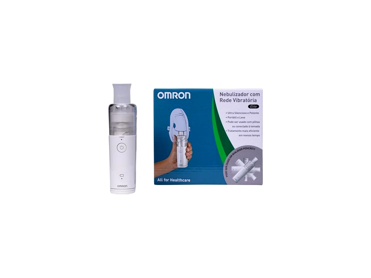 Inalador e Nebulizador de Rede Vibratória Portátil Omron MicroAIR NE-U100