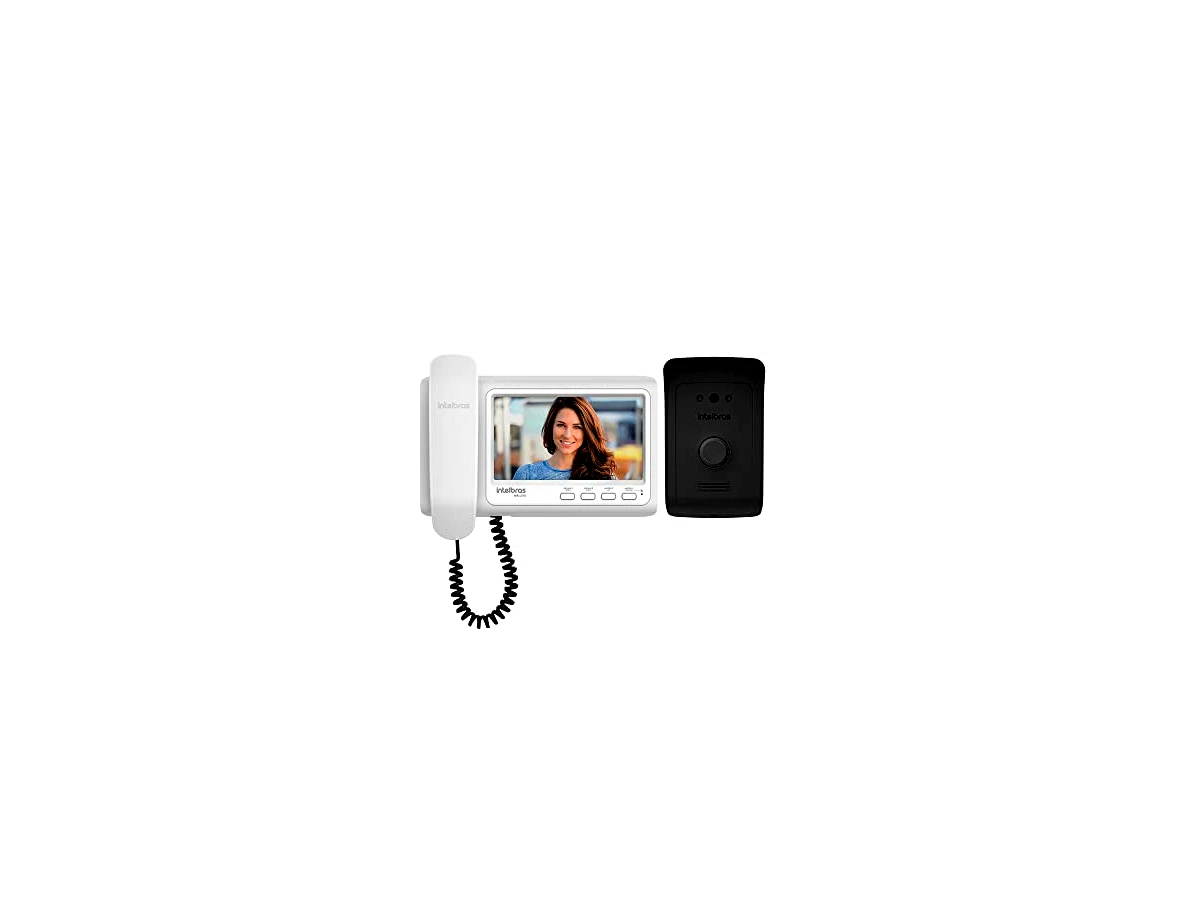 Vídeo Porteiro Residencial IVR 1070 HS Branco e Preto Intelbras