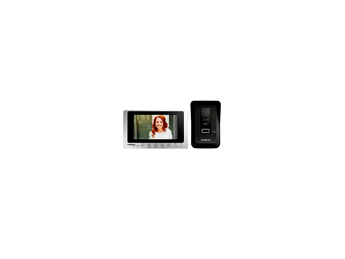 INTELBRAS Videoporteiro Wi-fi Allo wT7 Lite Preto/Prata