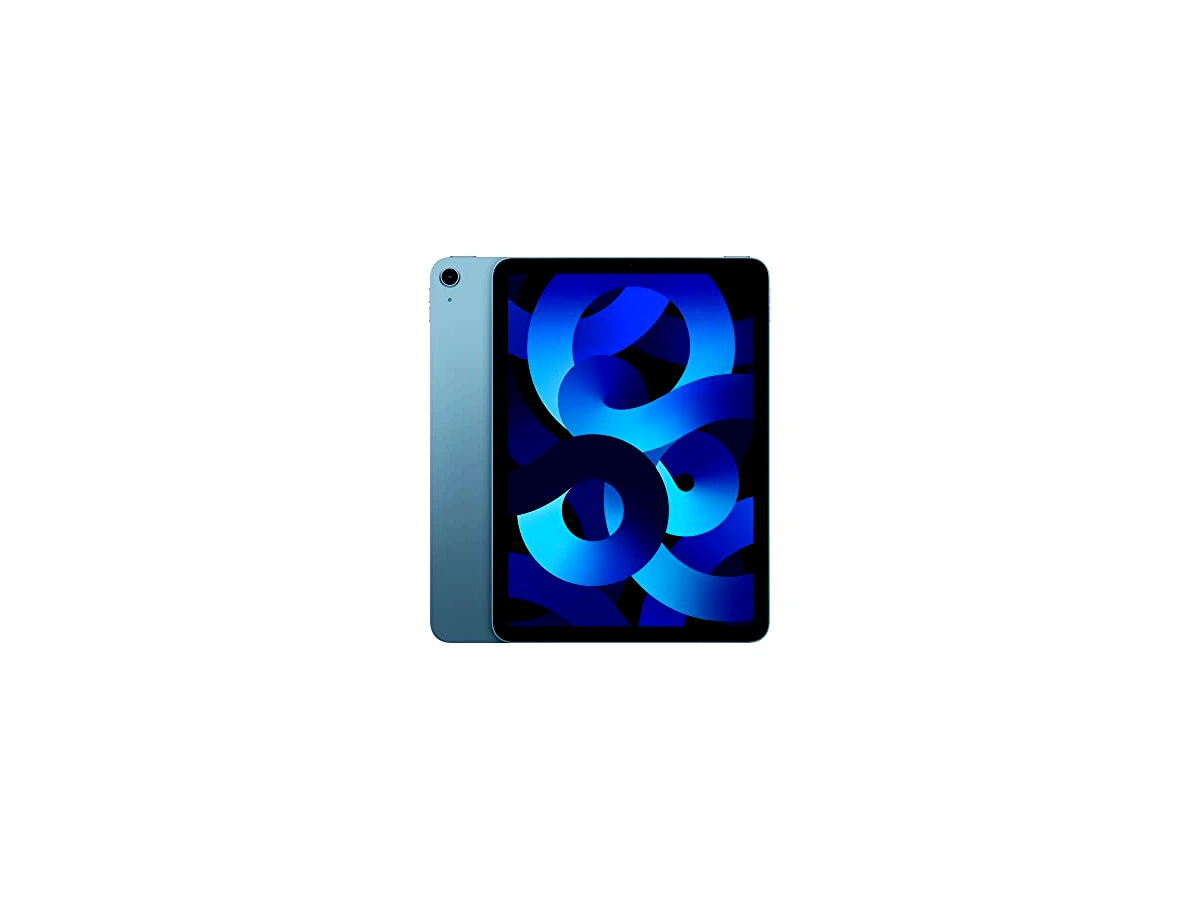 Apple iPad Air (5th Generation): with M1 chip, 10.9-inch Liquid Retina Display, 64GB, Wi-Fi 6, 12MP front/12MP Back Camera, Touch ID, All-Day Battery Life – Blue