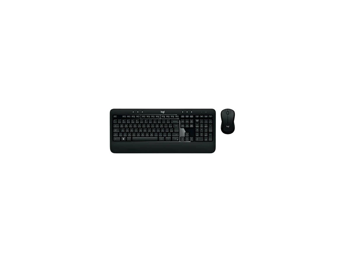 Combo Teclado e Mouse sem fio Logitech MK540 com Teclado com Apoio para as Mãos, Teclas de Mídia de Fácil Acesso, Mouse Ambidestro, Conexão USB, Pilhas Inclusas e Layout ABNT2