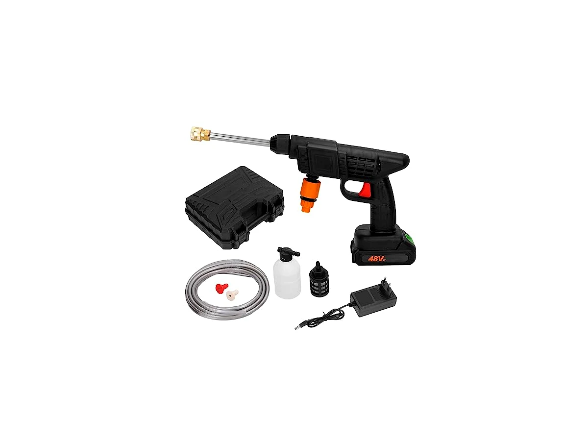 Jiawu Lavadora de Alta Pressão Sem Fio 90 Bar/1300 PSI Portátil