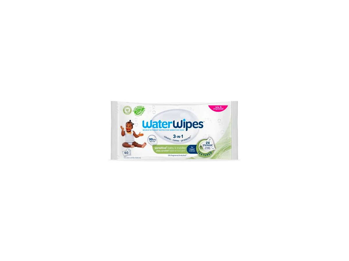 WaterWipes Original com 99,9% de Água (Pacote com 60 unidades)