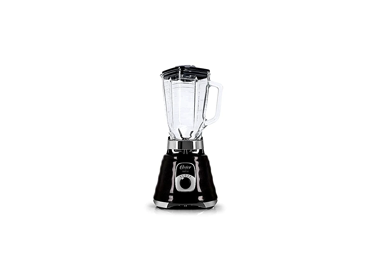 Liquidificador Oster New Osterizer Clássico BLSTSE75 Preto 700W Copo de Vidro 1,25L 3 Velocidades