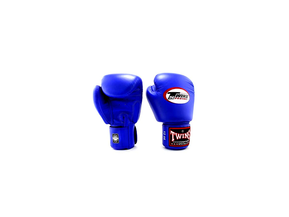 Twins Special BGVL3 Luva de Muay Thai Boxe 12oz (Azul)