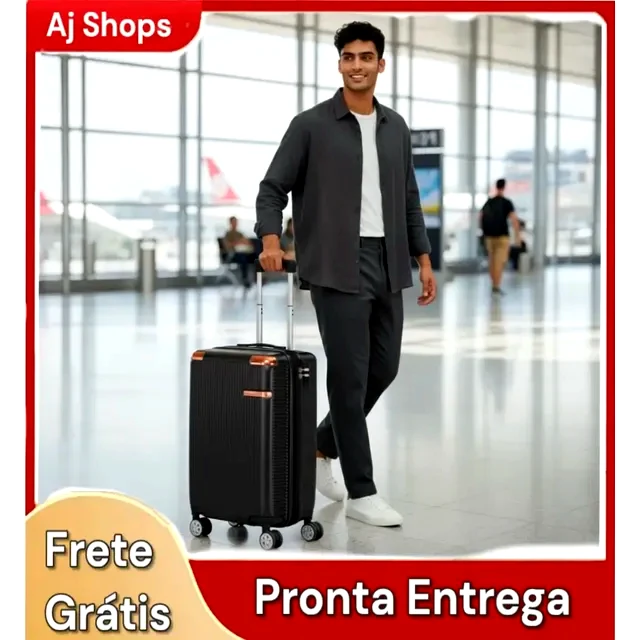 teste Mala de Viagem Ygm Malas Polipropileno Bordo 10kg 360º 2088