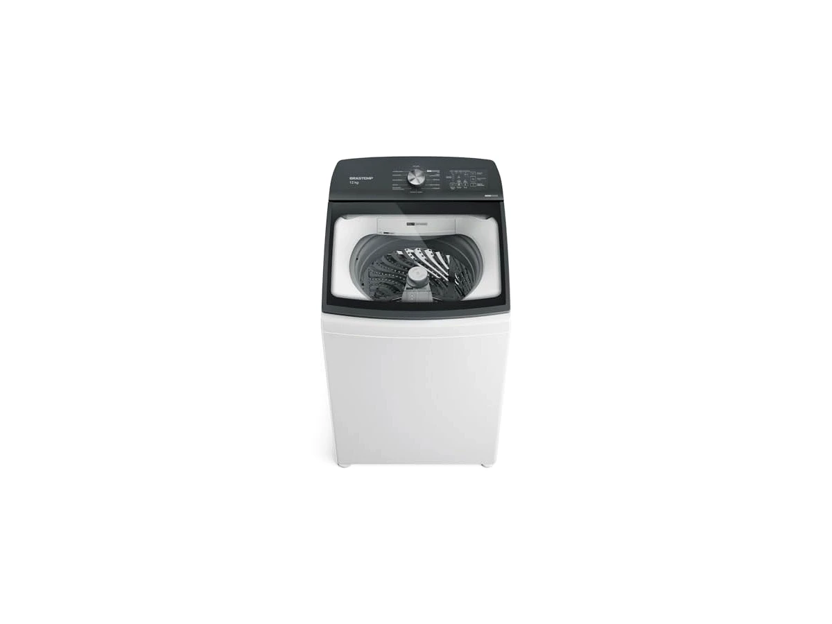 Máquina de Lavar Brastemp 12Kg Branca Água Quente com Ciclo Tira Manchas Pro e Smart Sensor - BWR12BB
