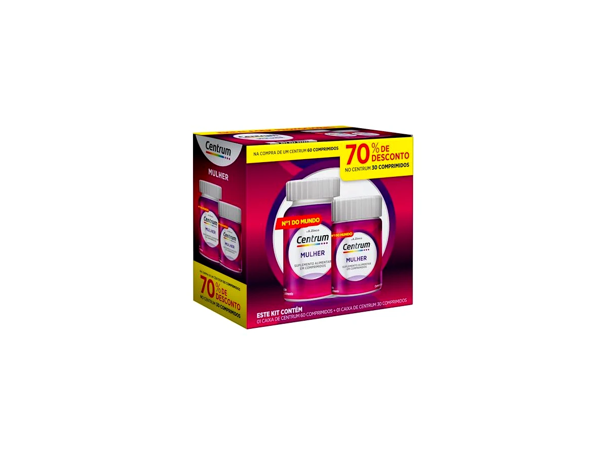 Centrum Mulher Multivitamínico Diário (90 Comprimidos)