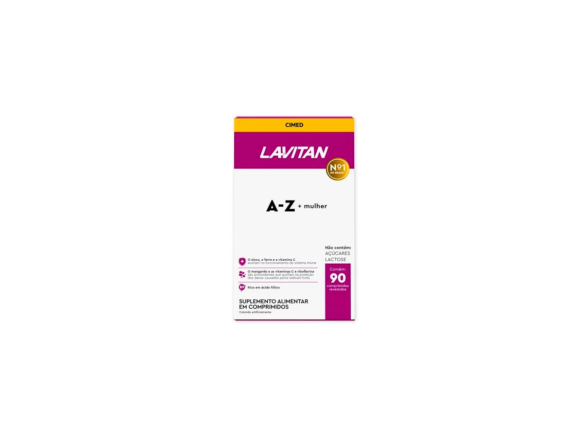 Multivitamínico Lavitan AZ Para Mulher (90 Comprimidos)