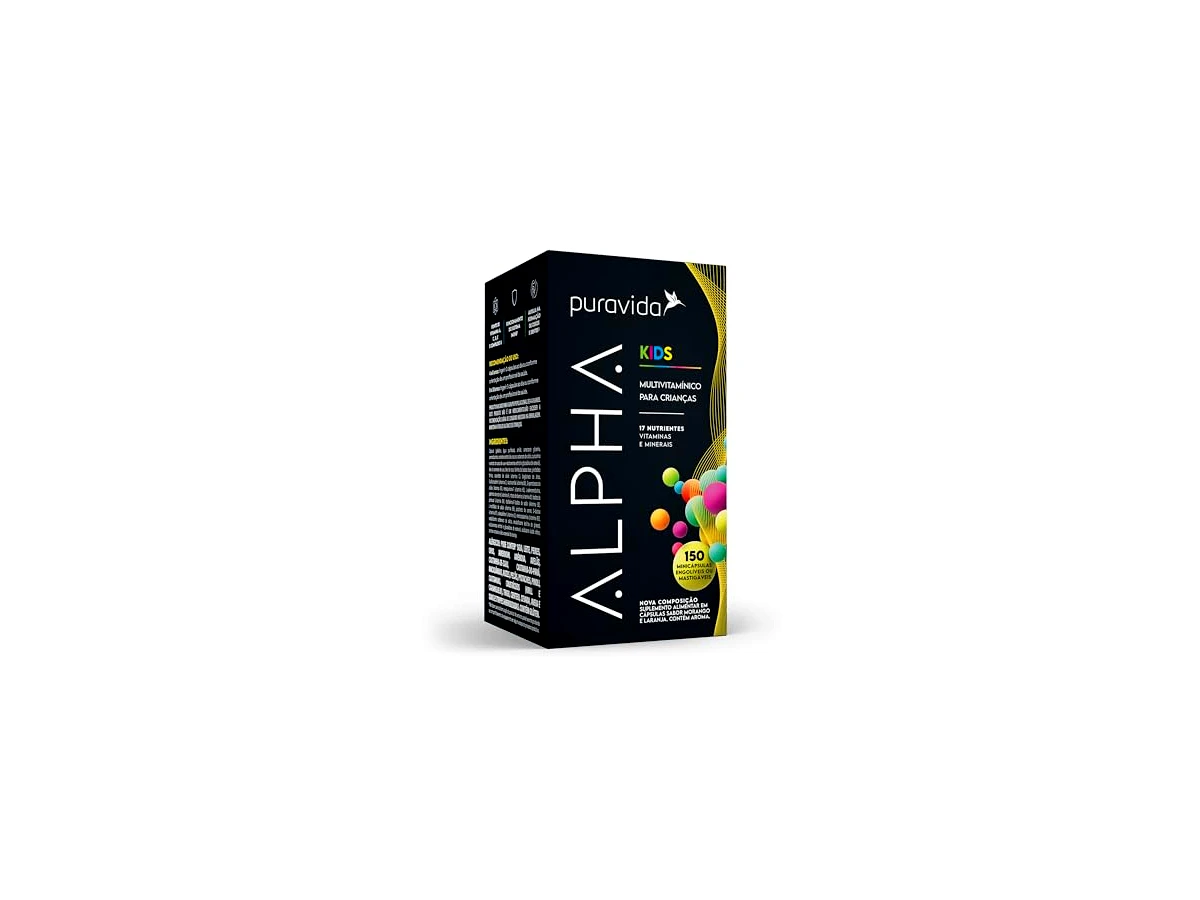 Alpha Kids 150 Minicápsulas Mastigáveis - Puravida