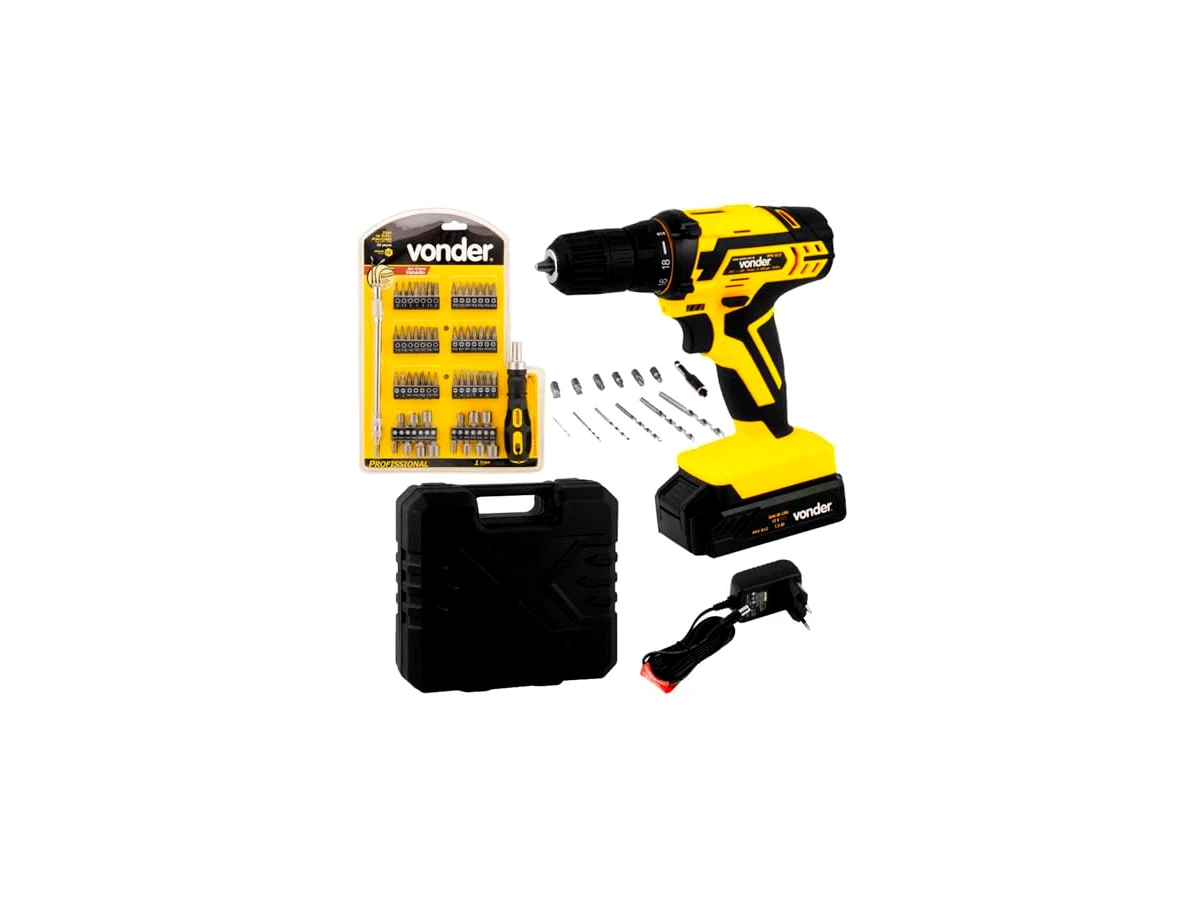Parafusadeira e Furadeira a Bateria 12V Vonder PFV 012