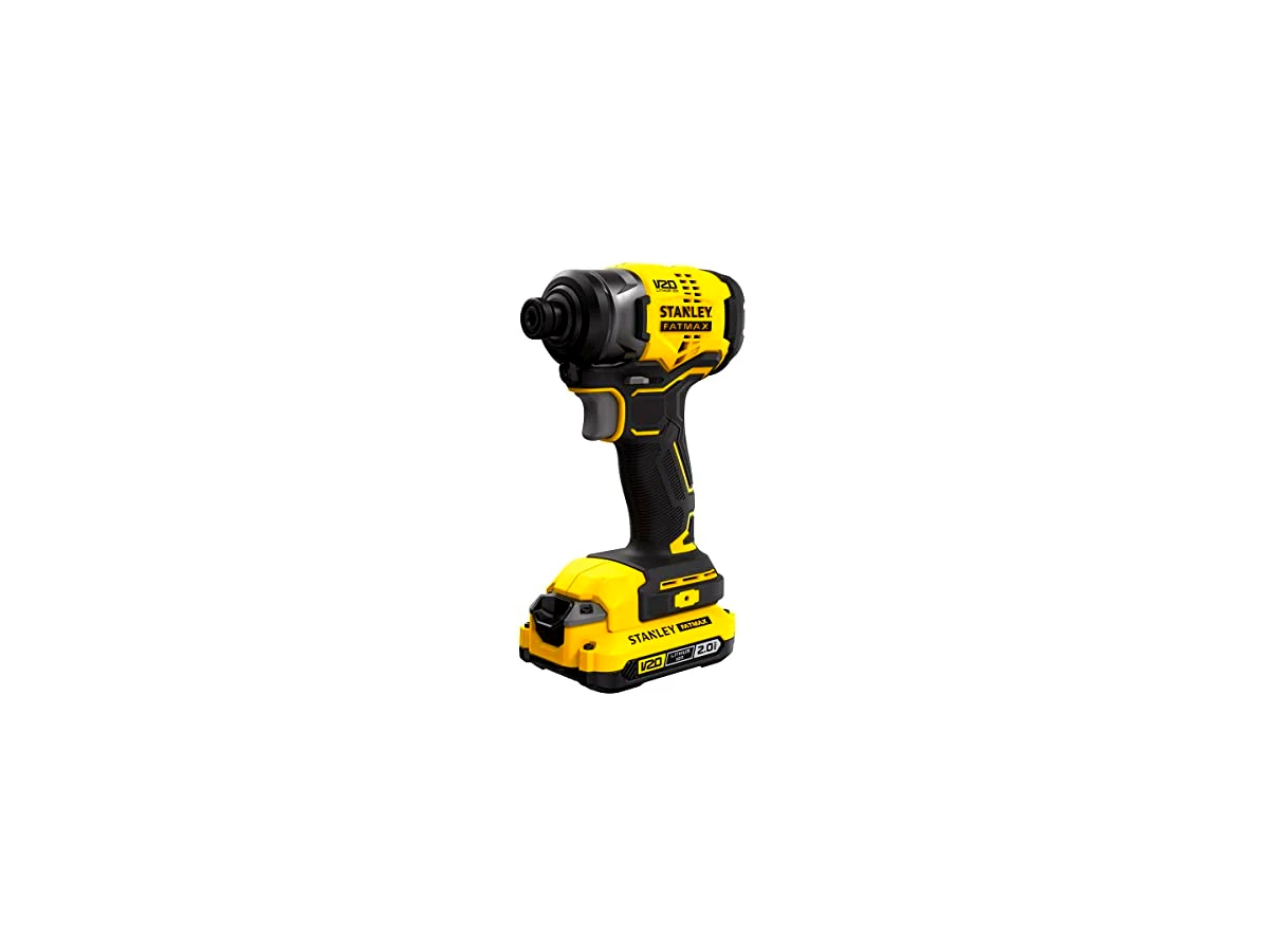Parafusadeira de Impacto 1/4" a Bateria 20V FATMAX Brushless Stanley SBI810D2K-BR (com 2 Baterias 2.0Ah e Maleta)