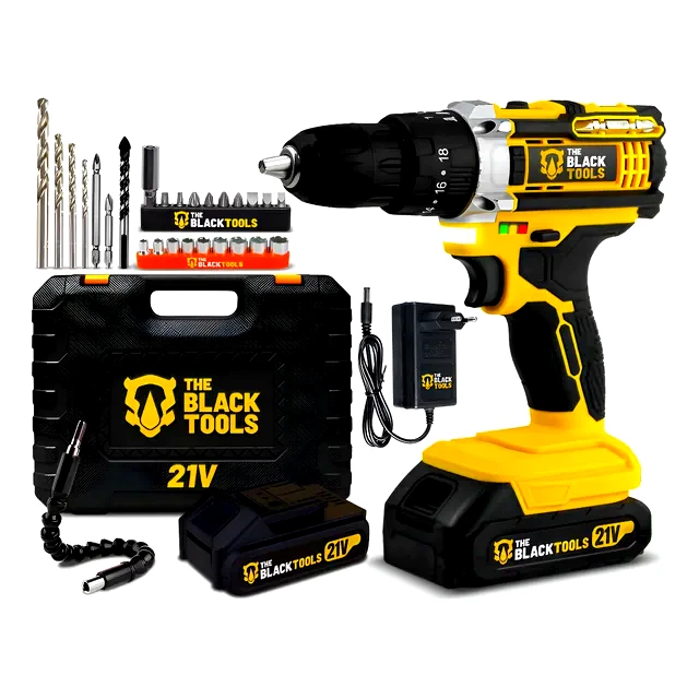 teste Parafusadeira Furadeira de Impacto The Black Tools 3/8" TB-21PX
