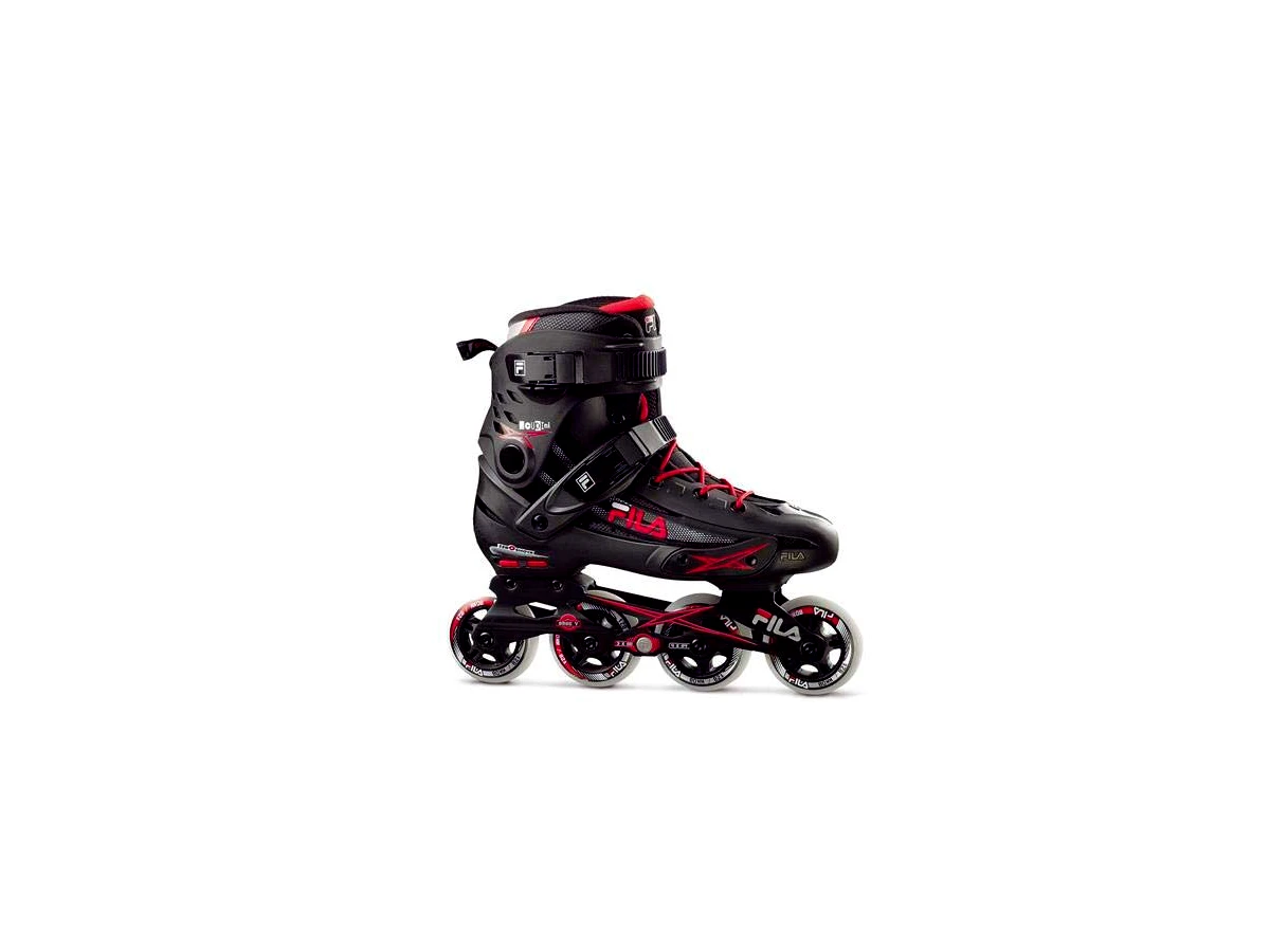 Fila Houdini Black/Red Urban Inline Skates 80mm/84mm ABEC-7