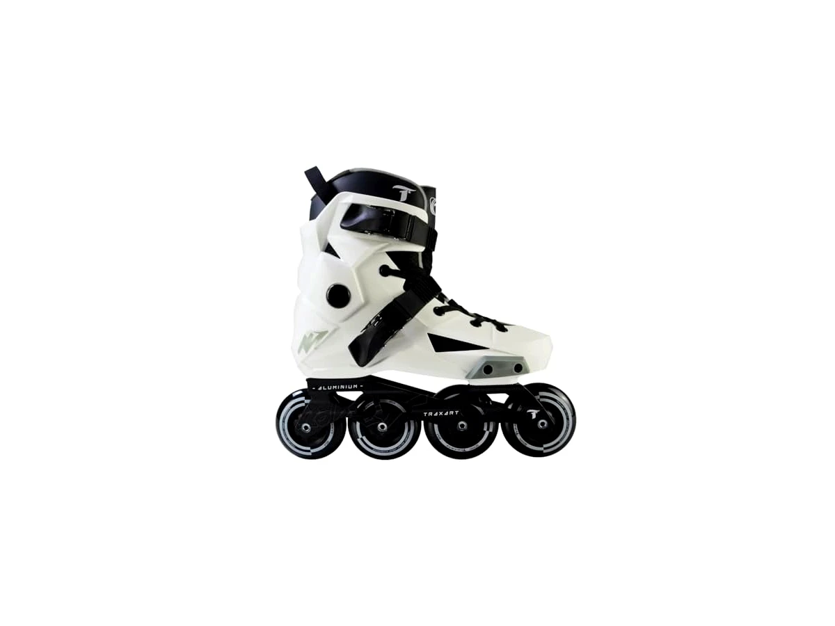 Patins Traxart Revolt Branco Inline Freestyle - 80mm ABEC-9
