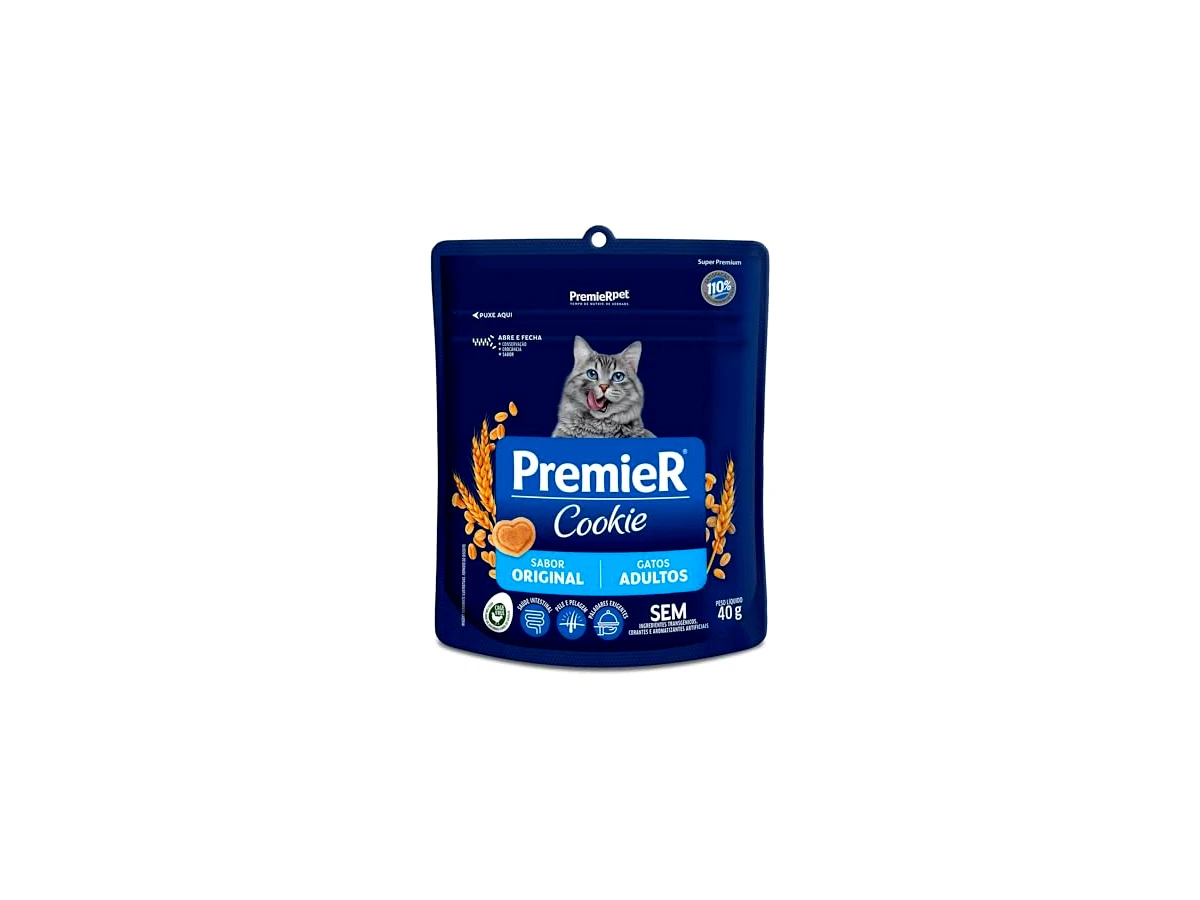 PremieR Pet Cookie Premier Sabor Original Para Gatos Adultos 40G