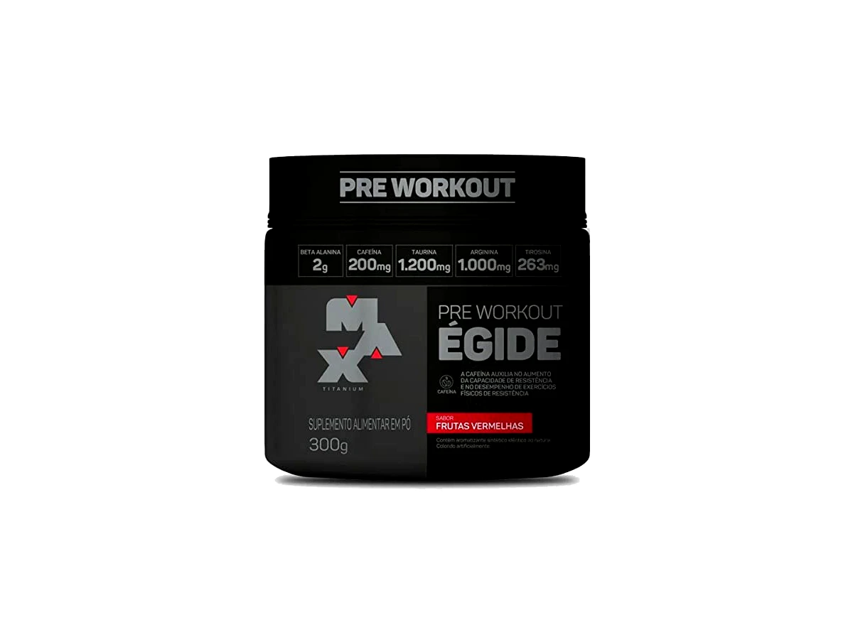 Pré-Treino Égide 300g Sabor Frutas Vermelhas - Max Titanium