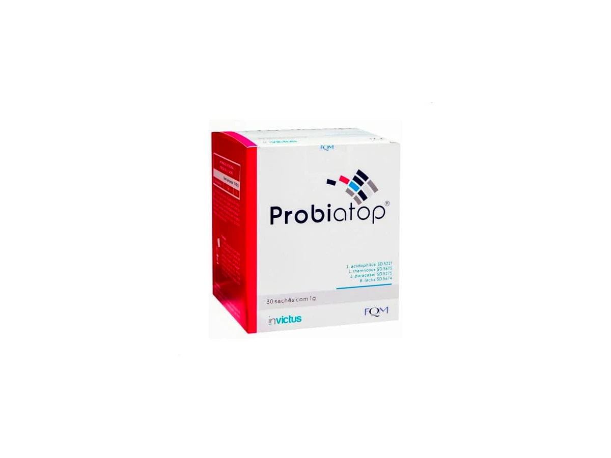 FQM Probiatop Mix de Probióticos 4 Cepas 30 Sachês de 1g