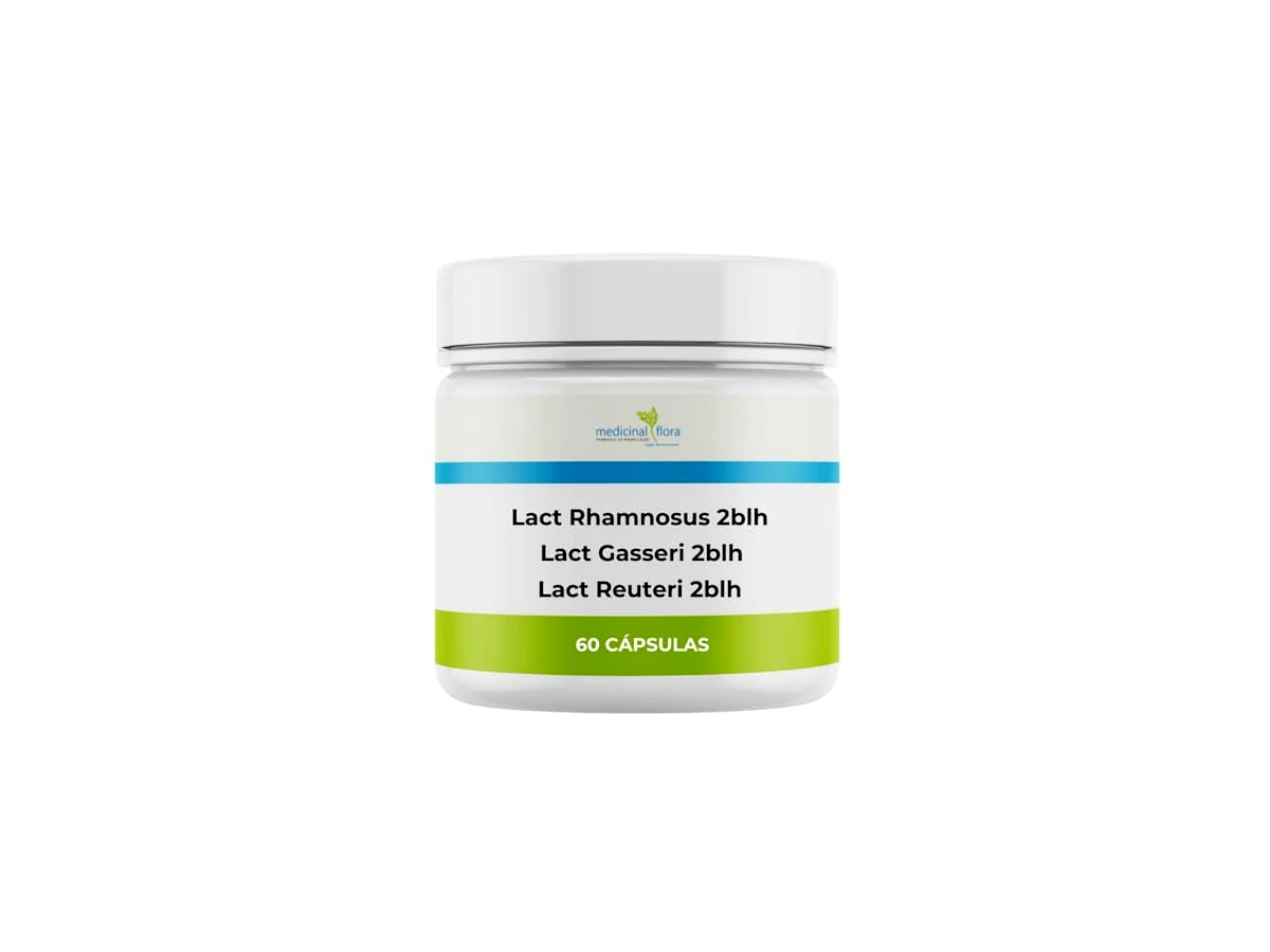 Lactobacillus Rhamnosus + Reuteri + Gasseri 6 Bilhões UFC 60 Cápsulas