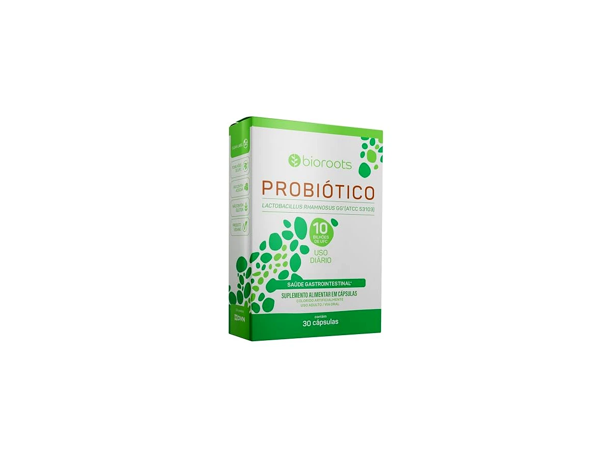 Probiótico 10 Bilhões de UFC 30 Cápsulas - Bioroots - Equilíbrio da Flora Intestinal