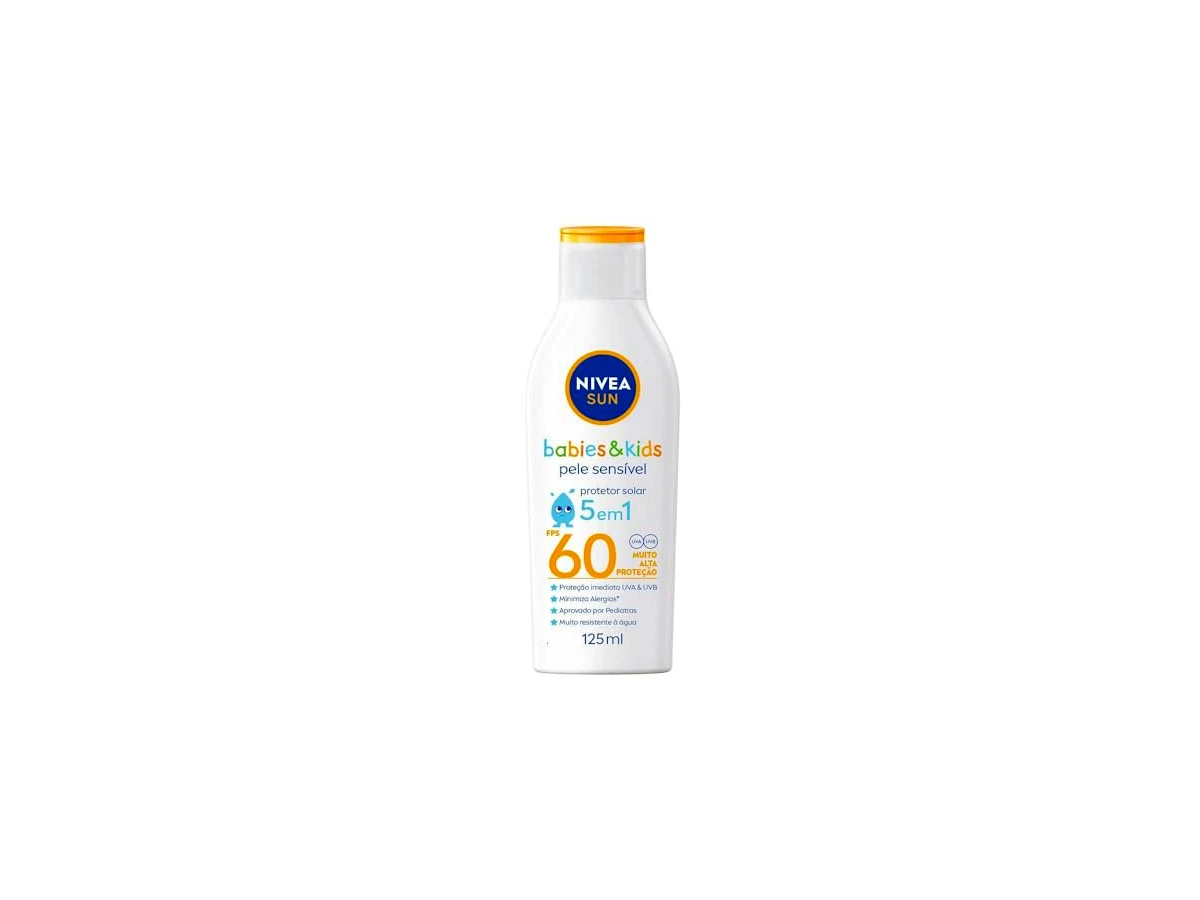 NIVEA SUN Protetor Solar Kids & Babies Pele Sensível FPS 60 (125ml)