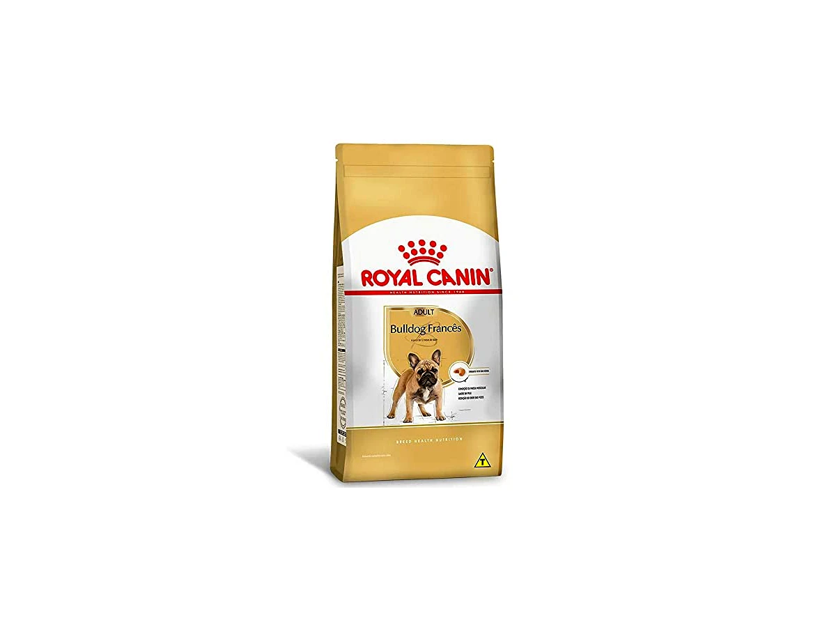 Ração Royal Canin French Bulldog para Cães Adultos da Raça Bulldog Francês - 7,5kg