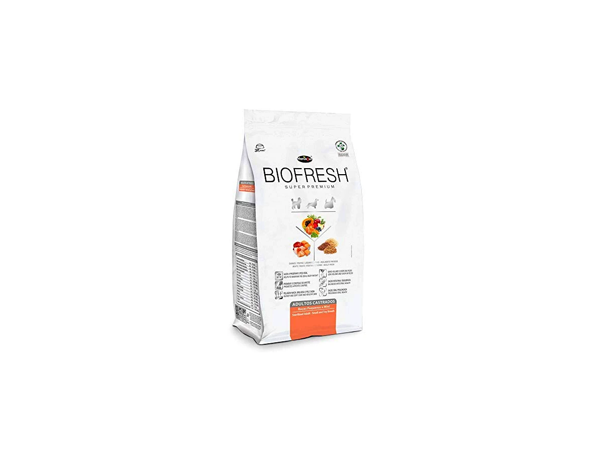 Ração Super Premium Hercosul Biofresh para Cães Adultos Castrados de Raças de Pequenas - 3kg