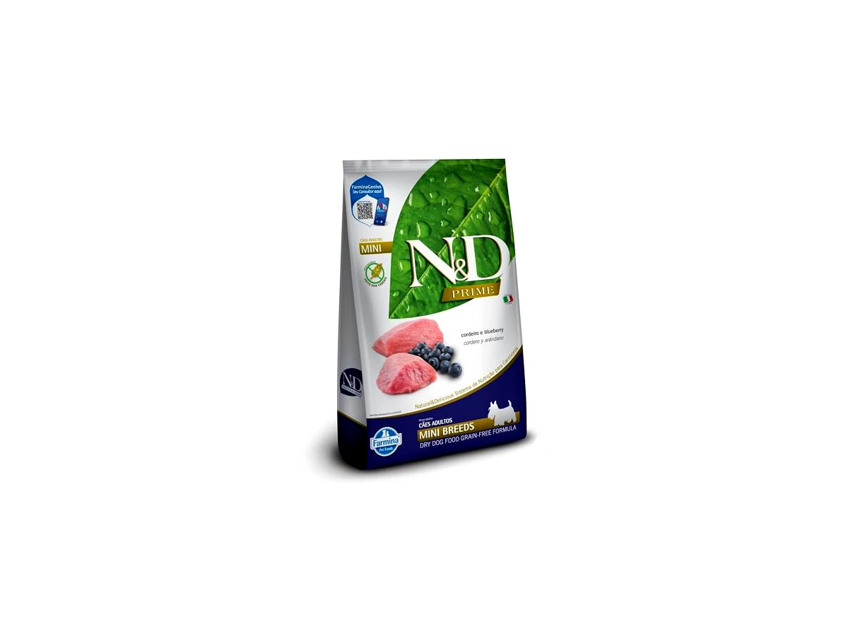N&D PRIME Ração Farmina N&D Prime Cordeiro E Blueberry Cães Adultos Raças Pequenas - 2 5Kg