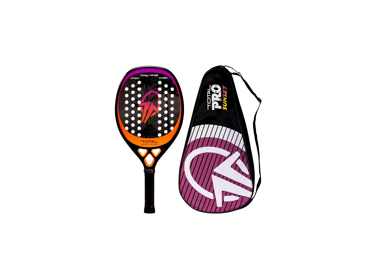 Raquete Beach Tennis Total Pro Sunset 12K - Carbono 12K