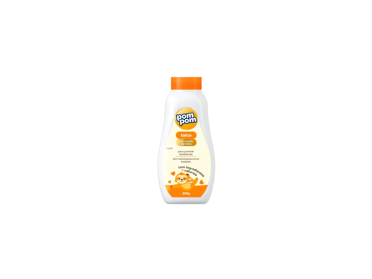 Talco Infantil Pom Pom Proteção Suave com Alantoína 200g