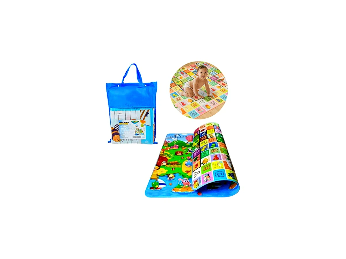 Tapete Infantil Dupla Face Atividades Bebe Tatame Educativo