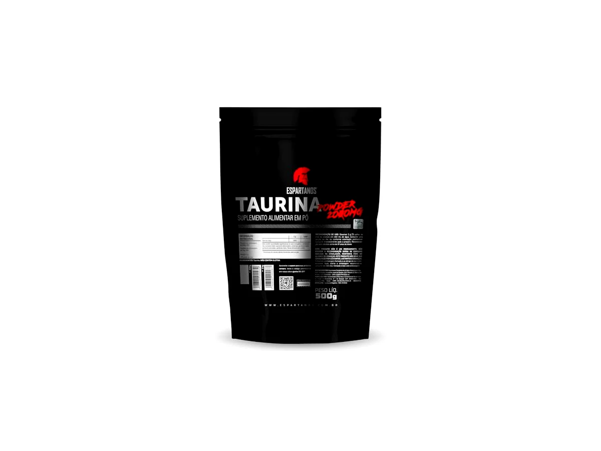 Taurina em Pó 100% Pura 500g - Espartanos